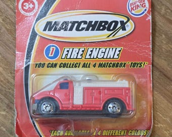 Matchbox Fire Engine Burger King Big Kids Meal Toy 2004 Red Diecast New Sealed
