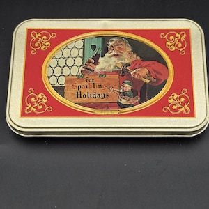 1998 Coca-Cola Nostalgia Playing Cards Christmas Collector Tin 2 Sealed Decks