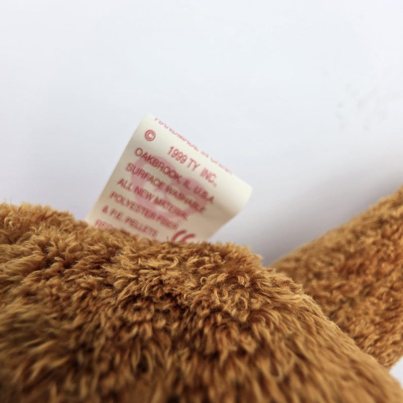 Ty Original 1999 Retired Fuzz Bear. As Seen On Baby Einstein : Tags Errors image 6