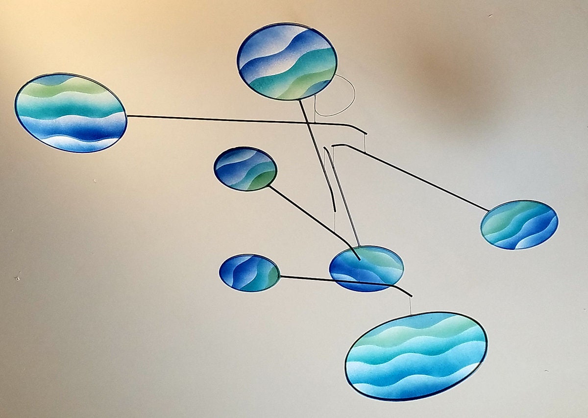 Mobile für Erwachsene Stoff Metall Baby Mobile Kunst für Etsy