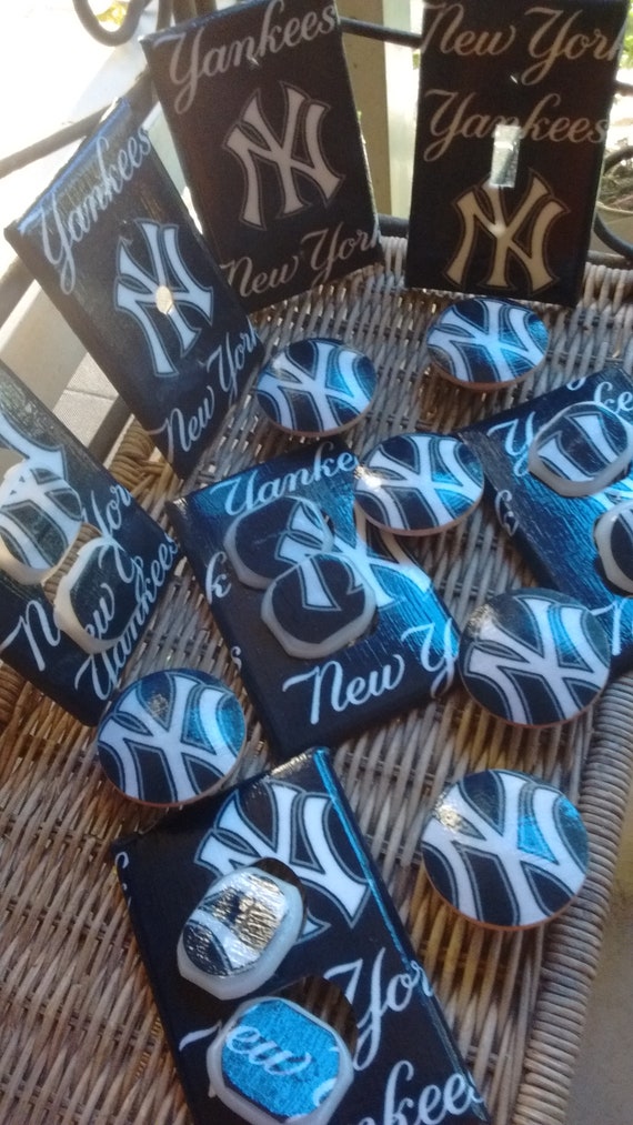 Made to Order New York Yankees Decorative Decoupage Light Switch Covers