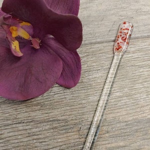 Fusing Glass Swizzle Stick: Valentinstag Kaffee Rührer, Party Geschenk
