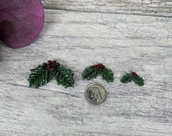 COE Freeze and Fuse Stechpalmen und Beeren, Fusing Glass Zubehör, Mosaik Zubehör, Weihnachten