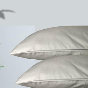 Handmade Cotton Pillowcase With Envelope Closure Pillowcases Natural bedding Sham Queen Size Home Decor Farmhouse  Boho 1 pillow case