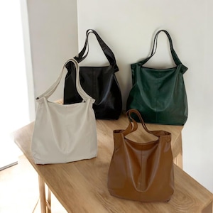 Fourre-tout en cuir pour femme | Sac à main rétro chic à grande capacité pour la mode de tous les jours | Cadeau attentionné pour elle