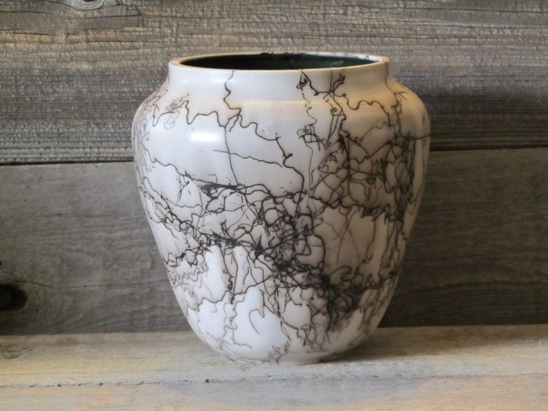 Saddlestring 8 Horse Hair Pottery Vase Made in Wyoming Etsy