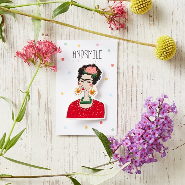 Frida Kahlo Brooch