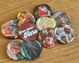Custom Photo Pins: Personalized Party Souvenir Buttons