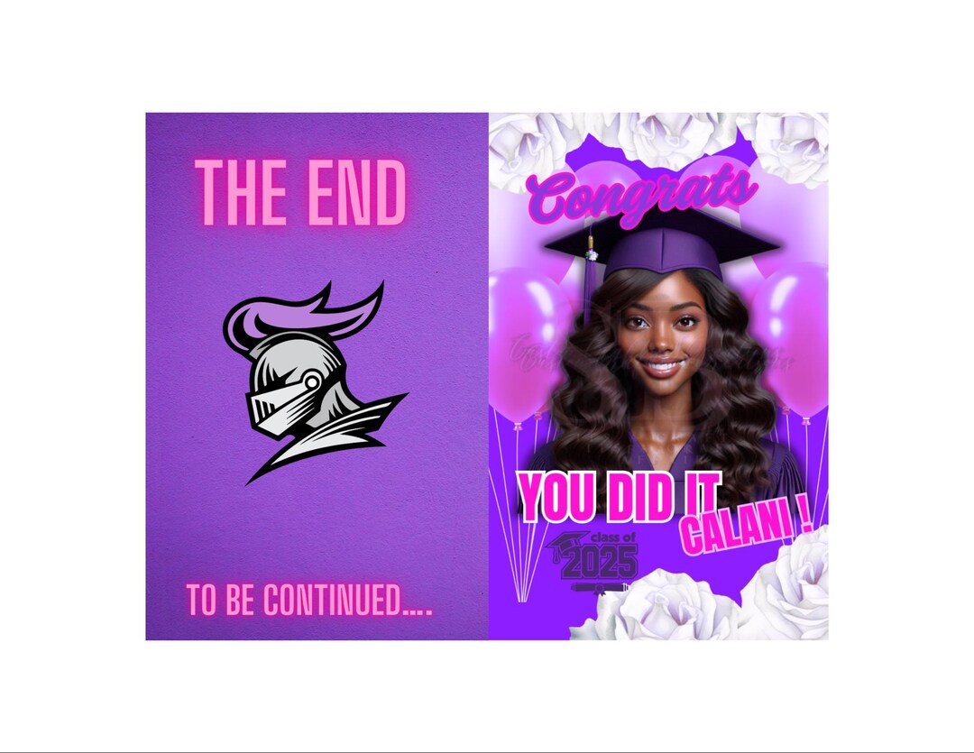 Editable Custom Graduation Booklet Canva Template Etsy