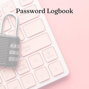 Password Logbook Template| Editable in Canva| Instant Download| PLR Rights