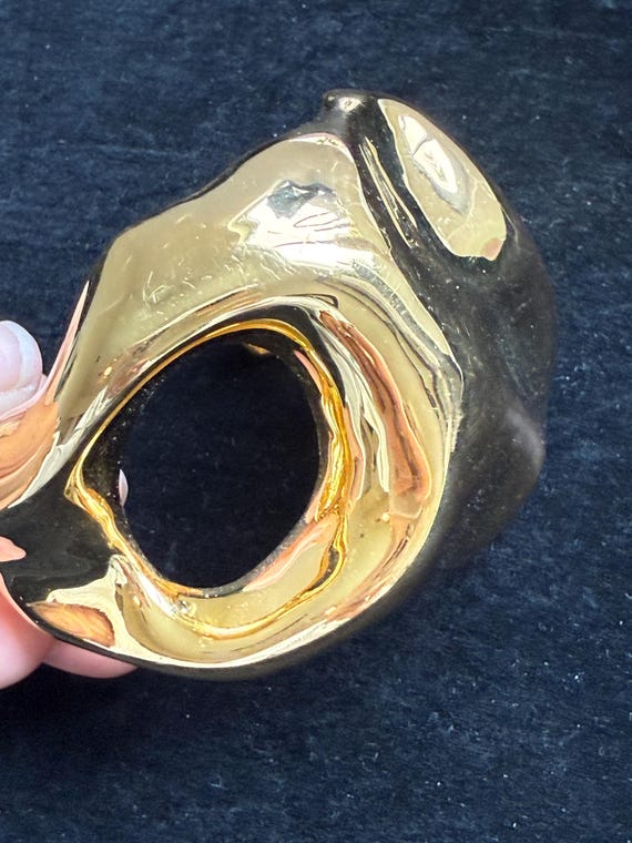 Statement Piece Gold Tone Cuff - image 2