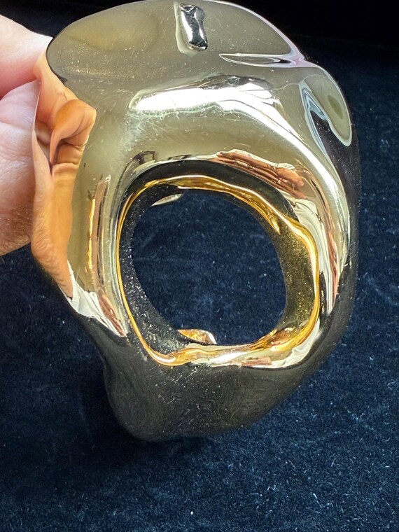 Statement Piece Gold Tone Cuff - image 3