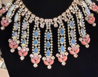 Exquisite Bijoux Signed Bib Necklace