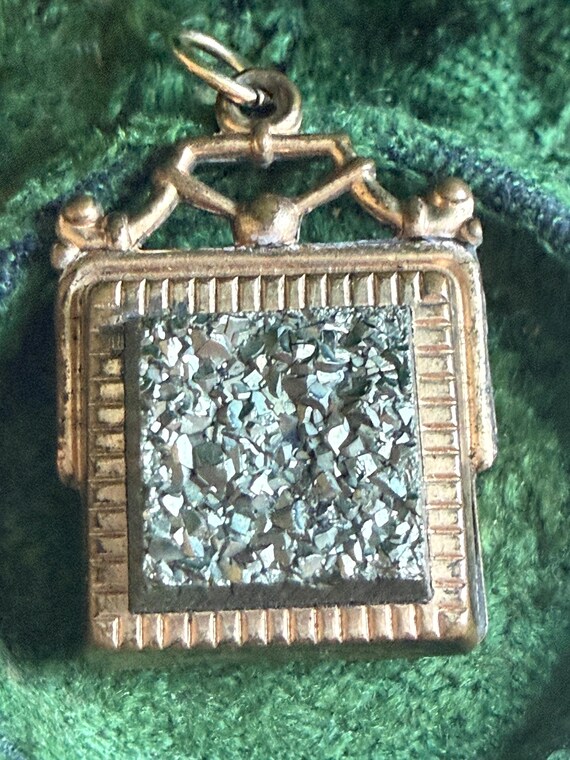 Antique Victorian Pyrite & Black Onyx Fob