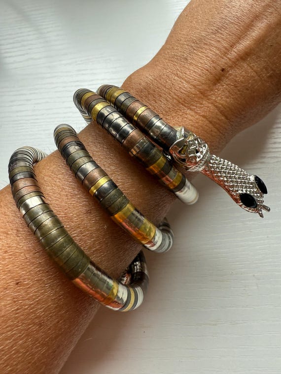 Cleopatra Coiled Snake Bracelet - image 2