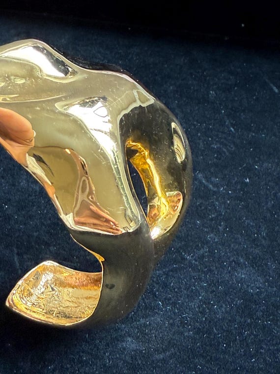 Statement Piece Gold Tone Cuff - image 4