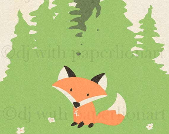 Fox Meadow Print **FREE SHIPPING**