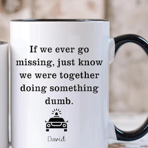 Funny Best Friend Mug | Personalized BFF Gift | Ride or Die Coffee Cup | Custom Mug with Name | Partner in Crime Friendship Gift,