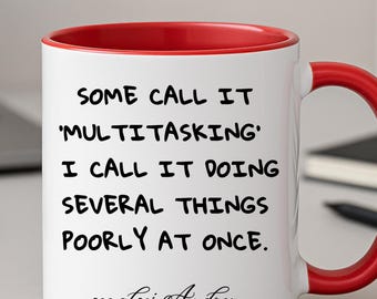 Lustige Arbeit Tasse | Sarkastisches Mitarbeiter Geschenk | Personalisierte Office Humor Tasse 11oz 15oz