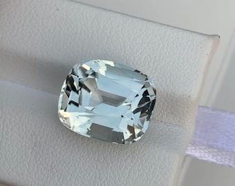 Natural Sky Blue Spodumene 15.80 Ct Cushion Cut Eye Clean Africa Loose Gemstone