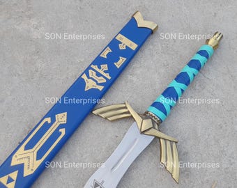 Master Sword Replica, Legend of Zelda Inspired Fantasy Sword with Scabbard, Hero's Legendary Fantasy Sword, Collectible Sword, Gift for him