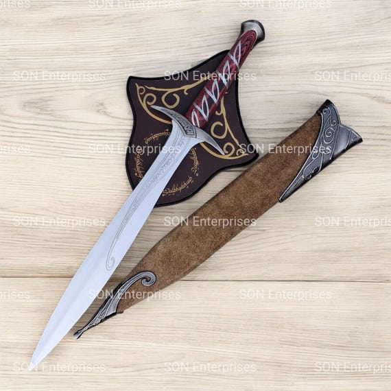 Sting Sword Replica | Hobbit LOTR Inspired Sword | Fantasy Collectible Cosplay Sword | Handcrafted Display Short Sword | Christmas Gift