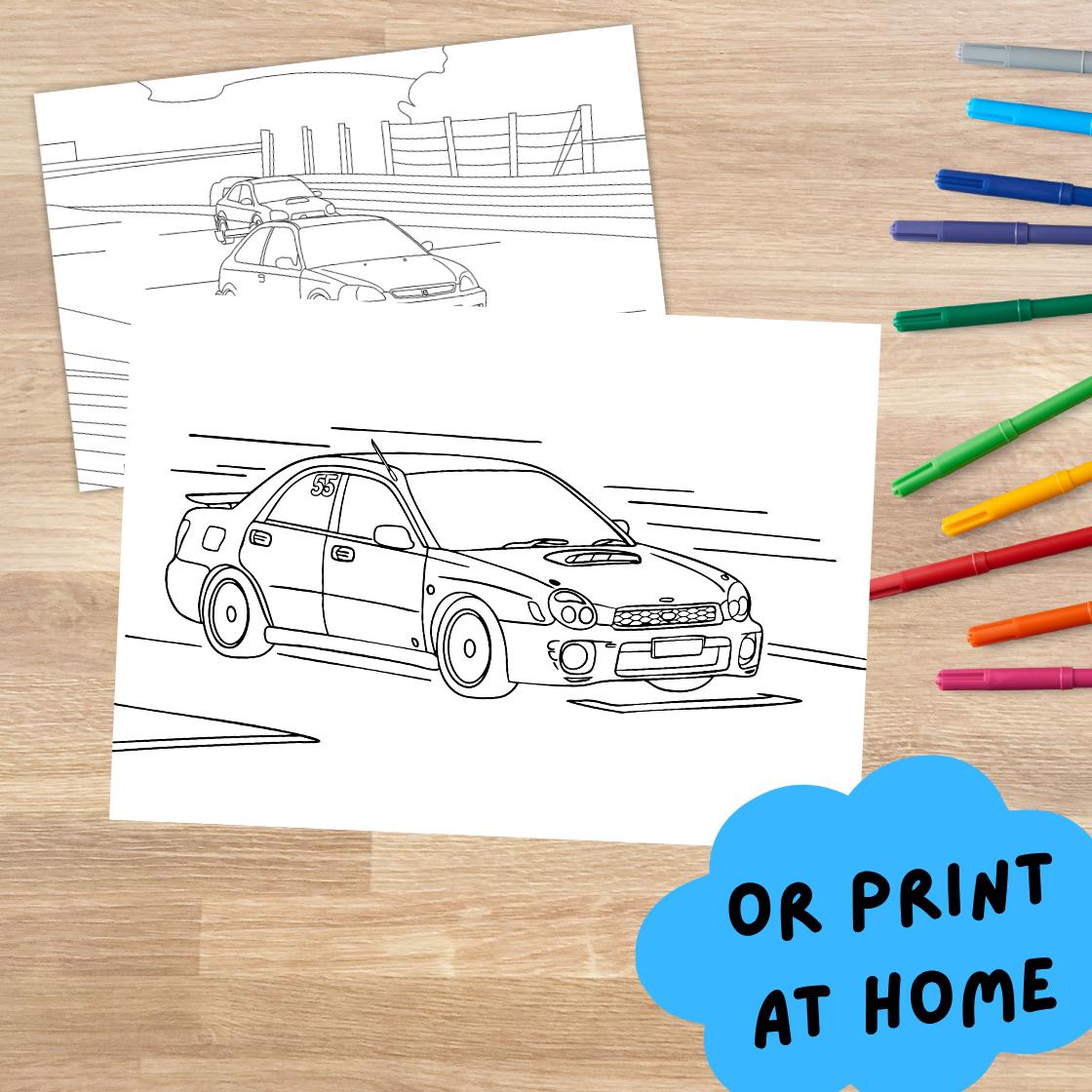 Aussie Race Car Coloring Pages: Motorsport Fun for Kids (20 Page PDF ...
