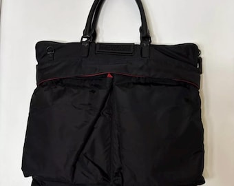 Blue Label Crestbridge Authentic Burberry Black Nylon Tote Bag - Etsy