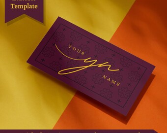 Red Cynosure Business Card Digital Template - Sleek and Professional (Canva Editable)