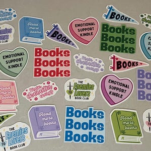 Book Lover Stickers: Waterproof Kindle, Laptop Decals