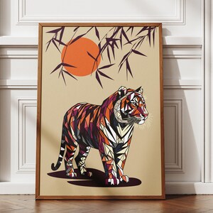 O tigre do sol nascente