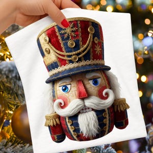 Christmas Nutcracker Soldier PNG, DTF Ready Printable (Digital Download)