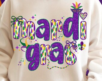 Preppy Mardi Gras PNG, Mardi Gras Leopard Print Sublimation Design, Purple Green Gold Carnival Shirt PNG, Fat Tuesday Digital Download