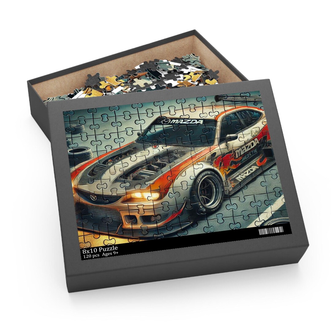 Racing Car Jigsaw Puzzle Assemble the Thrilling Sports Car Puzzle 120 ...