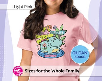 Disney kids Winking Hippo T-Shirt | Park Ride-Inspired Disney Graphic Tee | It's A Small World | Kids Classic Attraction Shirt