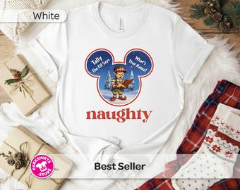 Disney Tally el Elfo – Camiseta de la Lista de Niños Buenos o Traviesos de Navidad de Disney / Camiseta inspirada en el Desfile Navideño