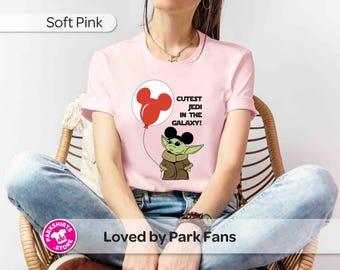 Grogu Disney T-Shirt - Niedlichste Jedi, Micky Ballon