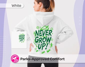 Hoodie Peter Pan Never Grow Up – Sweatshirt Graffiti Street Art Disney