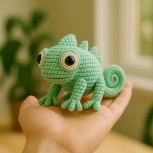 Chamäleon Häkelanleitung: Anfänger Amigurumi PDF Anleitung (Instant Download)