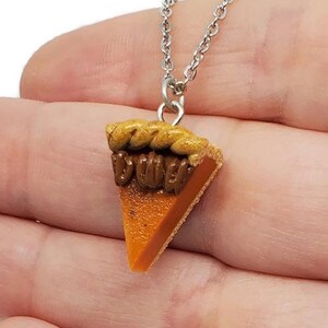 Thanksgiving Pumpkin Pecan Pie Nickel Free Necklace