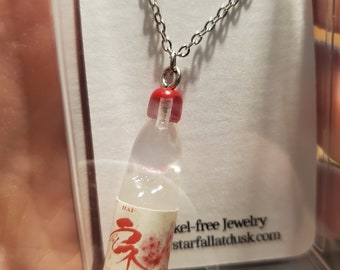 White Ramune Charm necklace