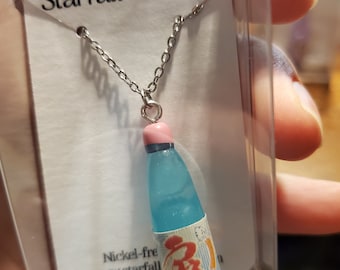 Blue Ramune Charm necklace