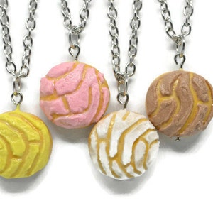 Food Necklace Conchas Charm