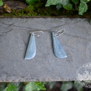 LIGHT CELESTIAL BLUE Earrings // Thin Jadeite Jade // Made in U.S.A. // Guatemalan Guatemala // Super Translucent // Mayan Mountain