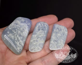 3 Pocket Stones! Icy LAVENDER PURPLE! // Cut from Same Stone // Guatemalan Guatemalan jadeite Jade // Mayan Mountain