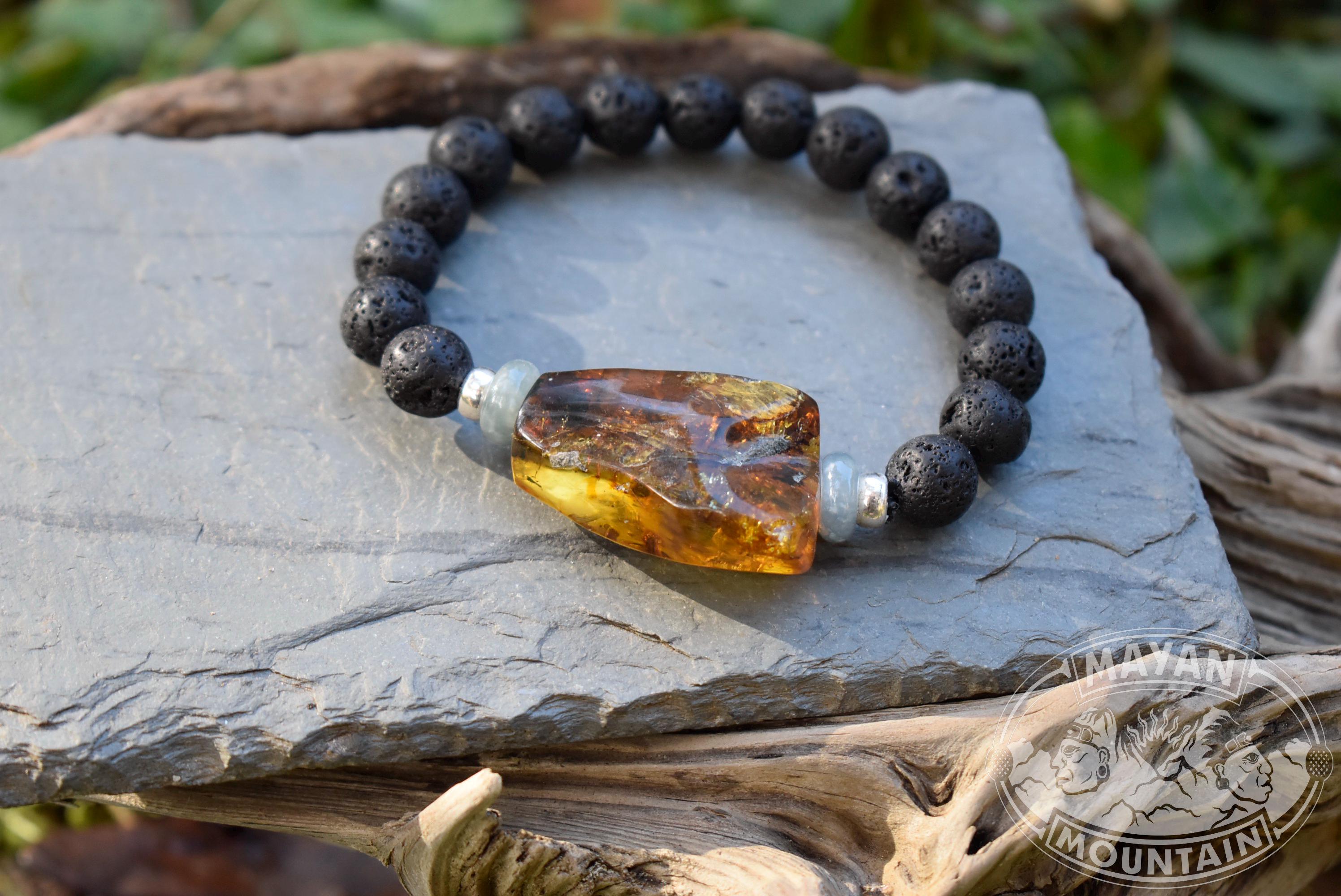 LARGE MEXICAN AMBER // Guatemalan Jadeite // Blue Jade // Lava