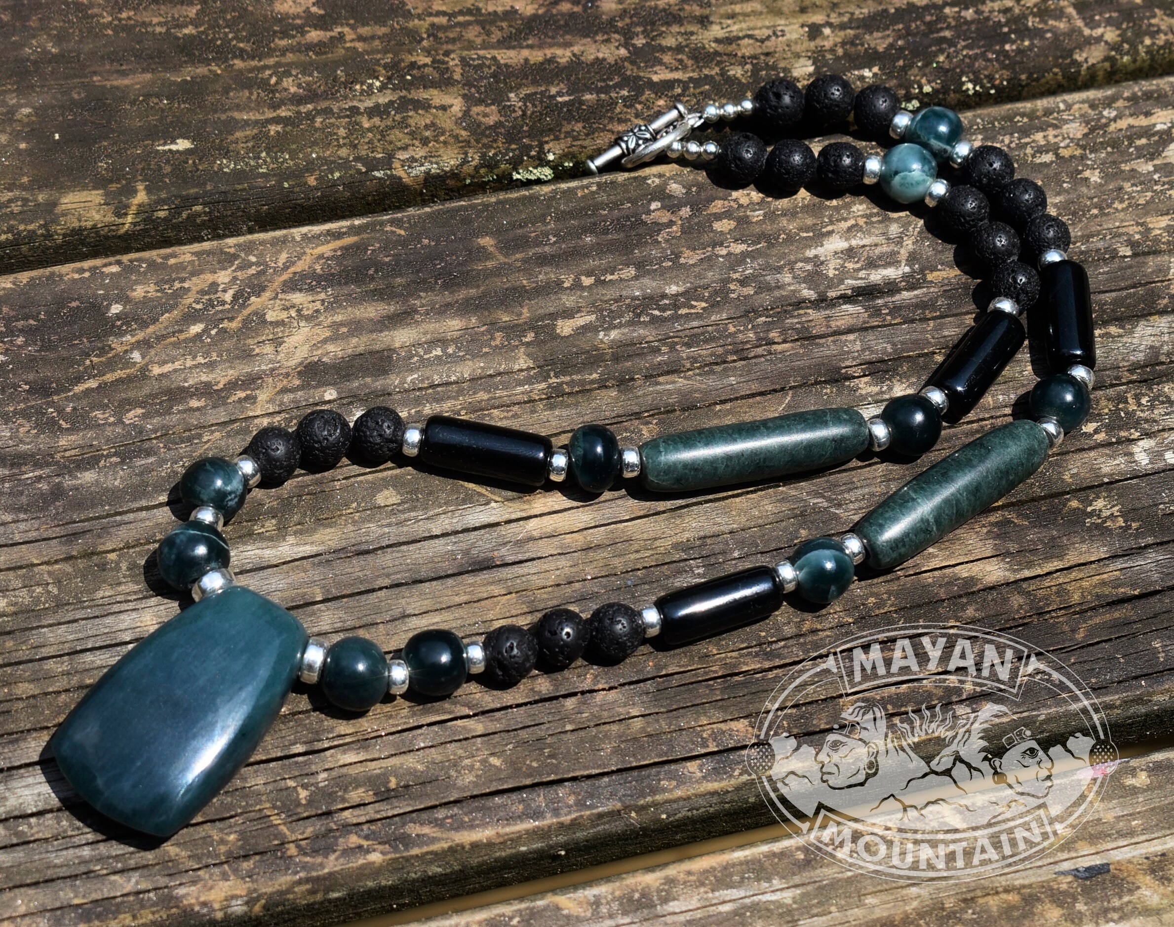 ◆629◆【JADEX 公式アカウント 01 】記念メダル 1930年 MASSIVE JADE NECKLACE // Celt Adze Hatchet Tool // Guatemalan