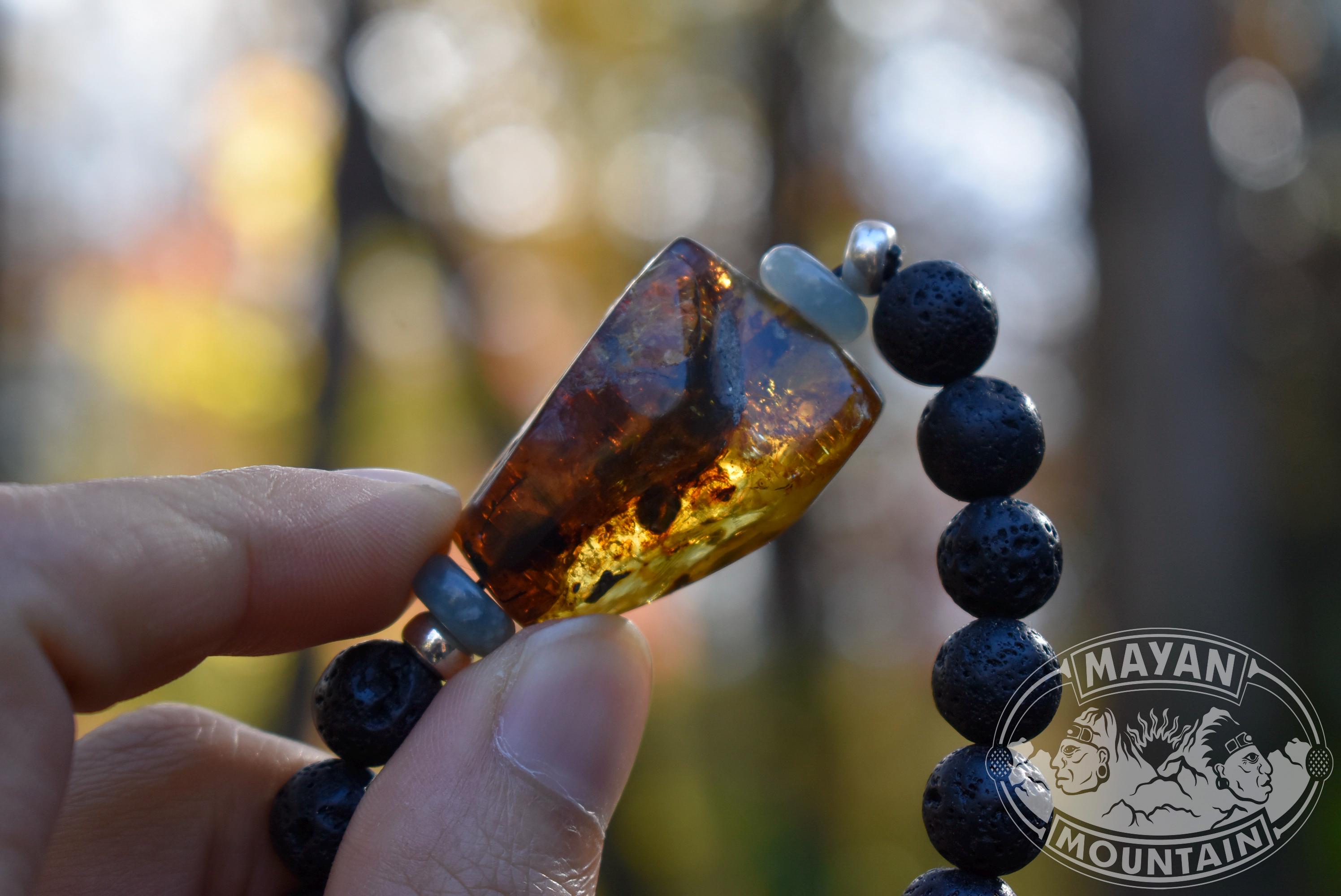 LARGE MEXICAN AMBER // Guatemalan Jadeite // Blue Jade // Lava