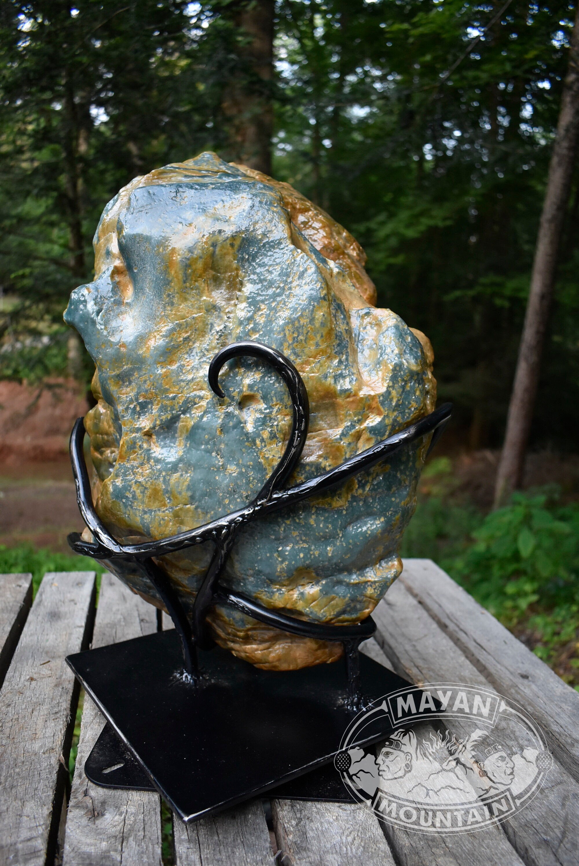 jade 20キロ HUGE Free Form JADE BOULDER!!! // 108 Lbs Fully