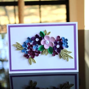 3D Quilled Card, Handmade Card, Birthday Card, Greeting Card